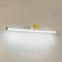 Зображення Біле видовжене бра із латунною фурнітурою 57 см ИМ Light-Deco 