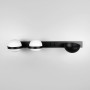 Зображення Бра ліве у чорному видовженому корпусі із 2-ма плафонами та підставкою 60х17 см ИМ Light-Deco 1 
