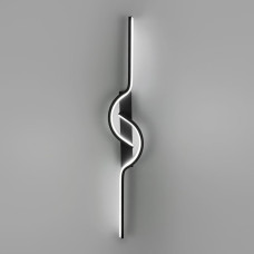 Сучасний настінний світлодіодний чорний світильник 100 см