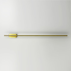 Сучасне лінійне бра в латунному корпусі 100 см