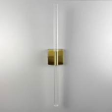 Настінний світильник світлодіодний Бра Light House LNF-17517 3Вт латунь зі скляними трубочками 60 см