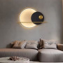 Зображення Бра у сучасному чорно-латунному корпусі 95х60 см ИМ Light-Deco 6 