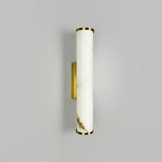 Стильне бра з імітацією мармуру з латунним корпусом Ø6х30 см