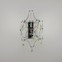 Зображення Срібне бра із переливчастим кришталем 55х30х35 см ИМ Light-Deco 