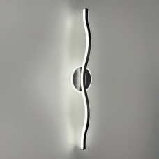 Чорне видовжене хвилеподібне бра 60 см 4000K