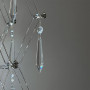 Изображение Срібне структурне бра із прозорим кришталем 75х30х26 см ИМ Light-Deco 3 