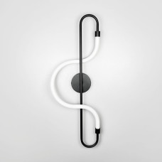 Чорне бра із акриловим розсіювачем 65 см