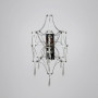 Изображение Срібне бра із прозорим кришталем 57х30х35 см ИМ Light-Deco 7 