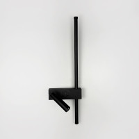 Лінійний бра Vogue зі спотом у чорному кольорі права сторона