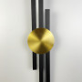Зображення Видовжене бра у чорному корпусі із латунним кругом 93 см ИМ Light-Deco 1 