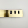 Зображення Латунне бра з поворотним спотом зліва + розʼєм USB ИМ Light-Deco 2 