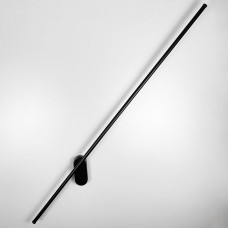 Сучасне лінійне бра в чорному корпусі 120 см