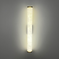 Стильне бра з імітацією мармуру з латунним корпусом Ø6х60 см