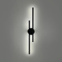 Зображення Видовжене подвійне світлодіодне чорне бра 60 см ИМ Light-Deco 5 