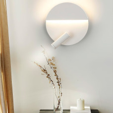 Настінний світильник світлодіодний Бра Light House LNF-17417 WT 10W білий зі спотом