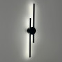 Зображення Видовжене подвійне світлодіодне чорне бра 60 см ИМ Light-Deco 