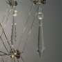 Изображение Срібне структурне бра із прозорим кришталем 54х26х26 см ИМ Light-Deco 1 