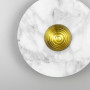 Зображення Бра із мармуру сіро-білого кольору Ø 20 см ИМ Light-Deco 2 