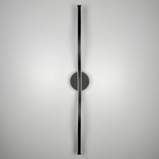 Чорне видовжене хвилеподібне бра 80 см 4000K