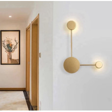 Бра в золотистому кольорі на 2 плафони