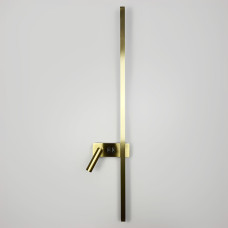 Настінний світильник світлодіодний Light House LNF-17518/2 L AB 22W+4W 120см латунь зліва спот з 2-ма вимикачами