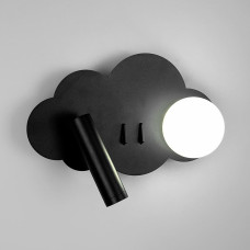 Бра хмаринка LNF-17545/2 BK Left ліва 24х17 см чорна