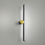 Зображення Чорне видовжене бра із латунною фурнітурою 57 см ИМ Light-Deco 4 