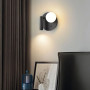 Зображення Бра із спотом та плафоном у чорному круглому корпусі Ø 18 см ИМ Light-Deco 5 