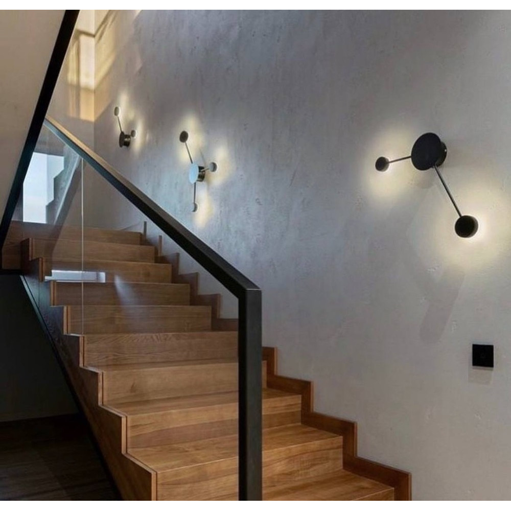 Зображення Мінімалістичне бра на 2 плафони чорного кольору ИМ Light-Deco 3 