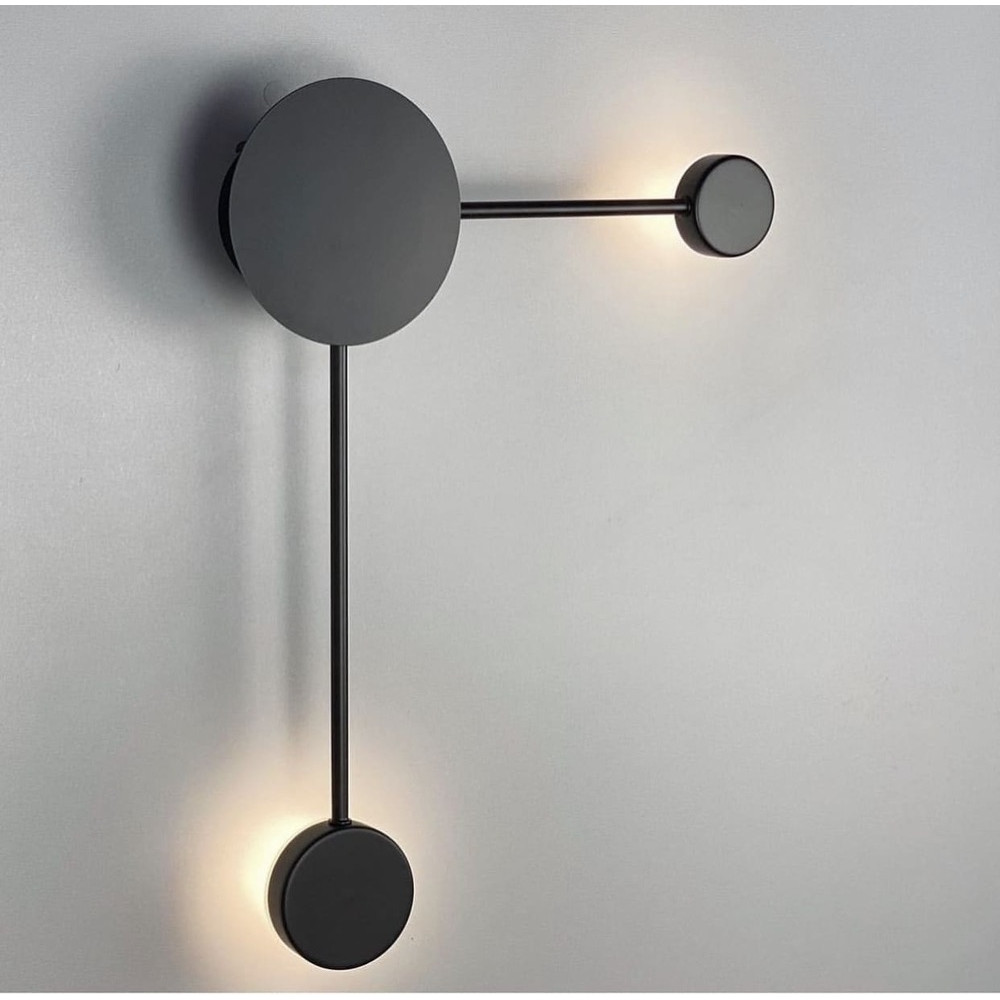 Зображення Мінімалістичне бра на 2 плафони чорного кольору ИМ Light-Deco 2 