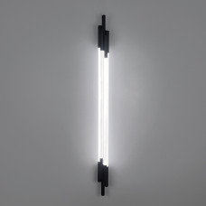 Чорний трубчастий стіновий LED світильник у корпусі 110 см Чорний трубчастий стіновий LED світильник у корпусі 110 см