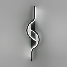 Сучасний настінний світлодіодний чорний світильник 60 см