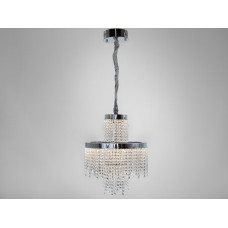 Люстра LED Diasha 376-400CH хром двохрівнева 70 Вт кришталь Люстра LED Diasha 376-400CH хром двохрівнева 70 Вт кришталь