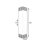 Изображение Светильник настенный MSK Electric Sieve бра под две лампы NL 23702-1 BK черный ИМ Light-Deco 2 