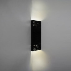 Світильник настінний кутовий MSK Electric Sieve бра під дві лампи NL 23702-3 BK чорний