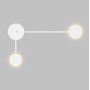 Изображение Светильник настенный MSK Electric Disk на две лампы G4 белый NL 3665-2 WH ИМ Light-Deco 