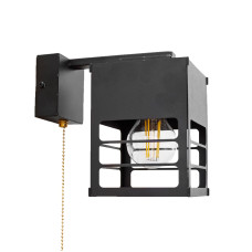 Бра у стилі лофт MSK Electric Urban під лампу Е27 NL 2310-1 BK