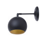 Зображення Настенный светильник Bowl W150 Черный матовый с золотом (1381) ИМ Light-Deco 