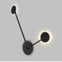 Изображение Светильник настенный MSK Electric Disk на две лампы G4 черный NL 3665-2 BK ИМ Light-Deco 2 