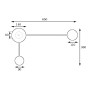 Изображение Светильник настенный MSK Electric Disk на две лампы G4 черный NL 3665-2 BK ИМ Light-Deco 4 