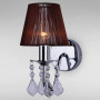 Зображення Бра настінне з коричневим абажуром Light House LS-11489WH-1 WH BROWN хром ИМ Light-Deco 