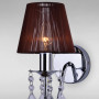 Зображення Бра настінне з коричневим абажуром Light House LS-11489WH-1 WH BROWN хром ИМ Light-Deco 1 