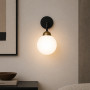 Изображение Светильник настенный MSK Electric Luna бра на один плафон шар под лампу Е27 черный PL 20260-1 BK ИМ Light-Deco 3 