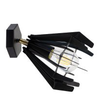 Настінний світильник Бра Atmolight Stels W165 Чорний з перламутром