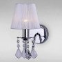 Зображення Бра настінне з білим абажуром Light House LS-11489WH-1 WH WHITE хром ИМ Light-Deco 