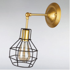 Бра лофт Light House LS-13433-1 GD+BK золото с черным плафоном