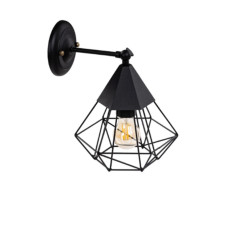Настенный светильник Quarz W220 Black Черный (1489)