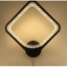 Стильний настінний LED світильник у чорному корпусі