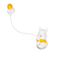 Світильник настінний світлодіодний Бра дитячий "ведмедик з кульками" Levistella 784V1038 білий з жовтим