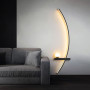 Зображення Бра дугове світлодіодне Light House LNF-17536/1000 R BK 18W з білим плафоном у правому корпусі 100 см чорне ИМ Light-Deco 4 